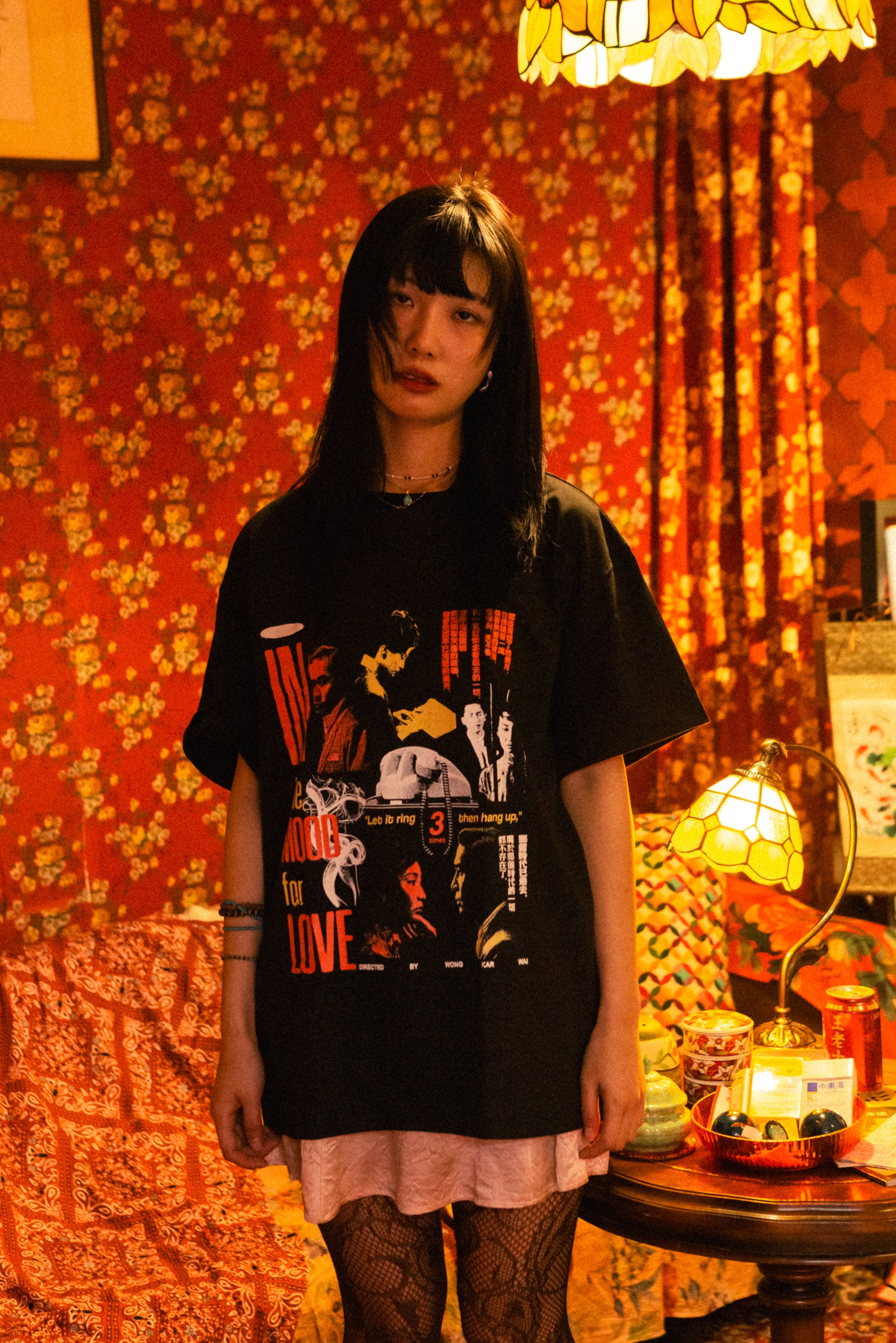 IN THE MOOD FOR LOVE 売れ筋商品|||イン・ザ・モード・フォー・ラブ Tシャツ トップス レディース Tops Green HONG KONG NIGHTS - IN THE MOOD FOR LOVE CAPSULE – WKW Club